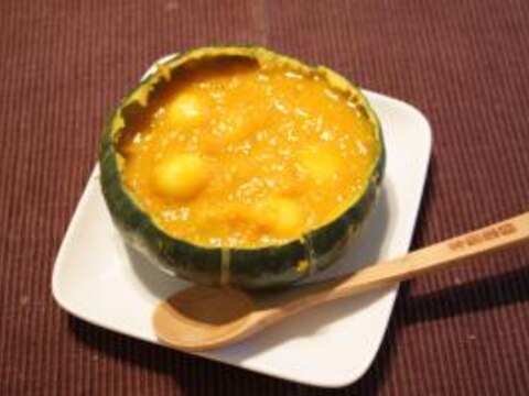 器ごと美味しい かぼちゃ汁粉 レシピ 作り方 By Kamecoco 楽天レシピ 器ごと美味しい かぼちゃ汁粉 レシピ 作り方 By Kamecoco 楽天レシピ